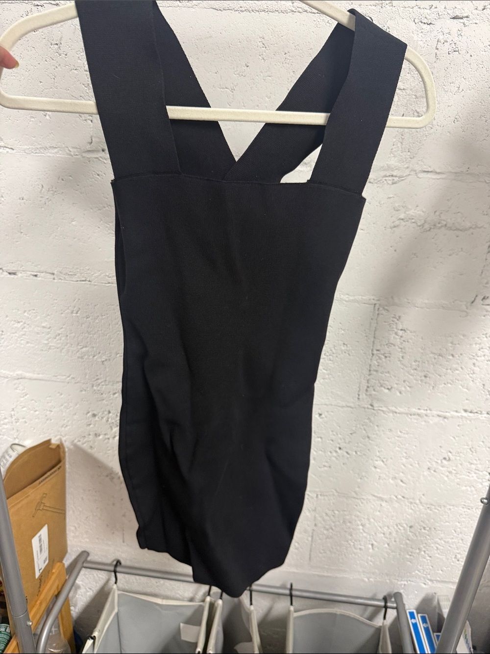 Black Cross-Back Bodycon Dress Size Small - NWOT - Size Small